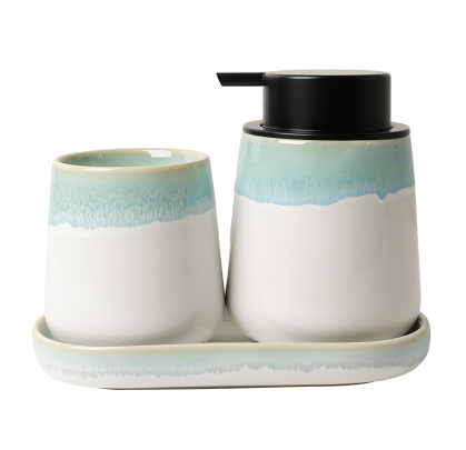 BosilunLife Foaming Bathroom Set 3-Piece Recycled Eco-Clay