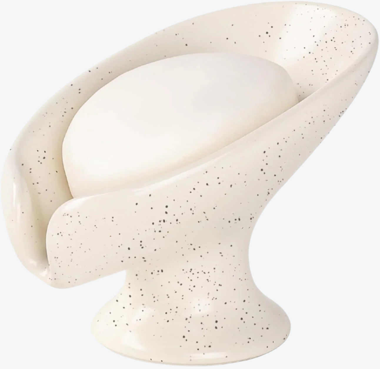 BosilunLife Leaf Shape Soap Dish Recycled Ceramic Eco-Clay