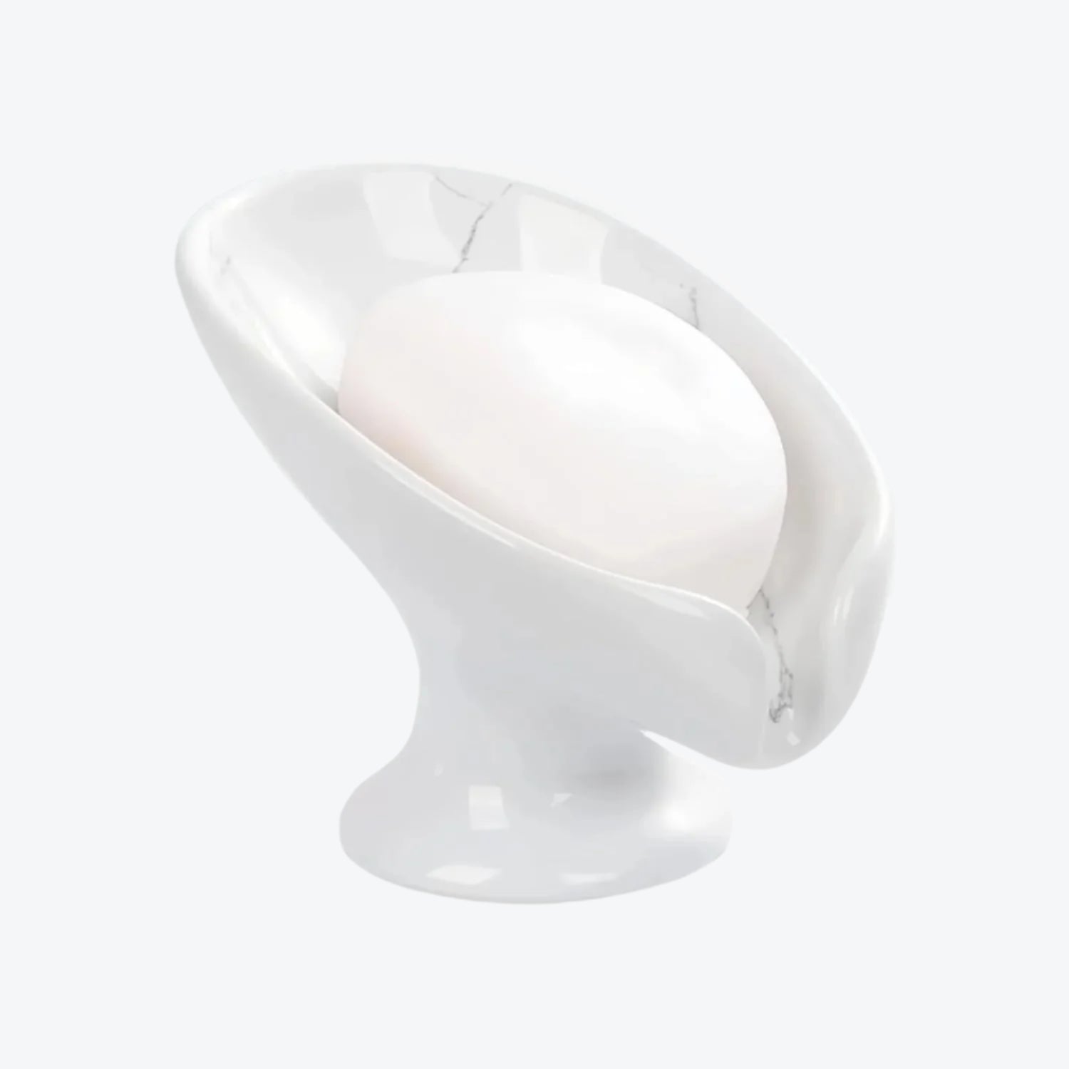 BosilunLife Leaf Shape Soap Dish Recycled Ceramic Eco-Clay
