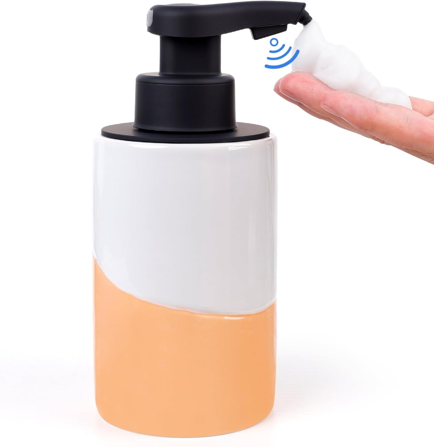 BosilunLife Nordic Garden Automatic Foaming Soap Dispenser Recycled Eco-Clay 10 oz