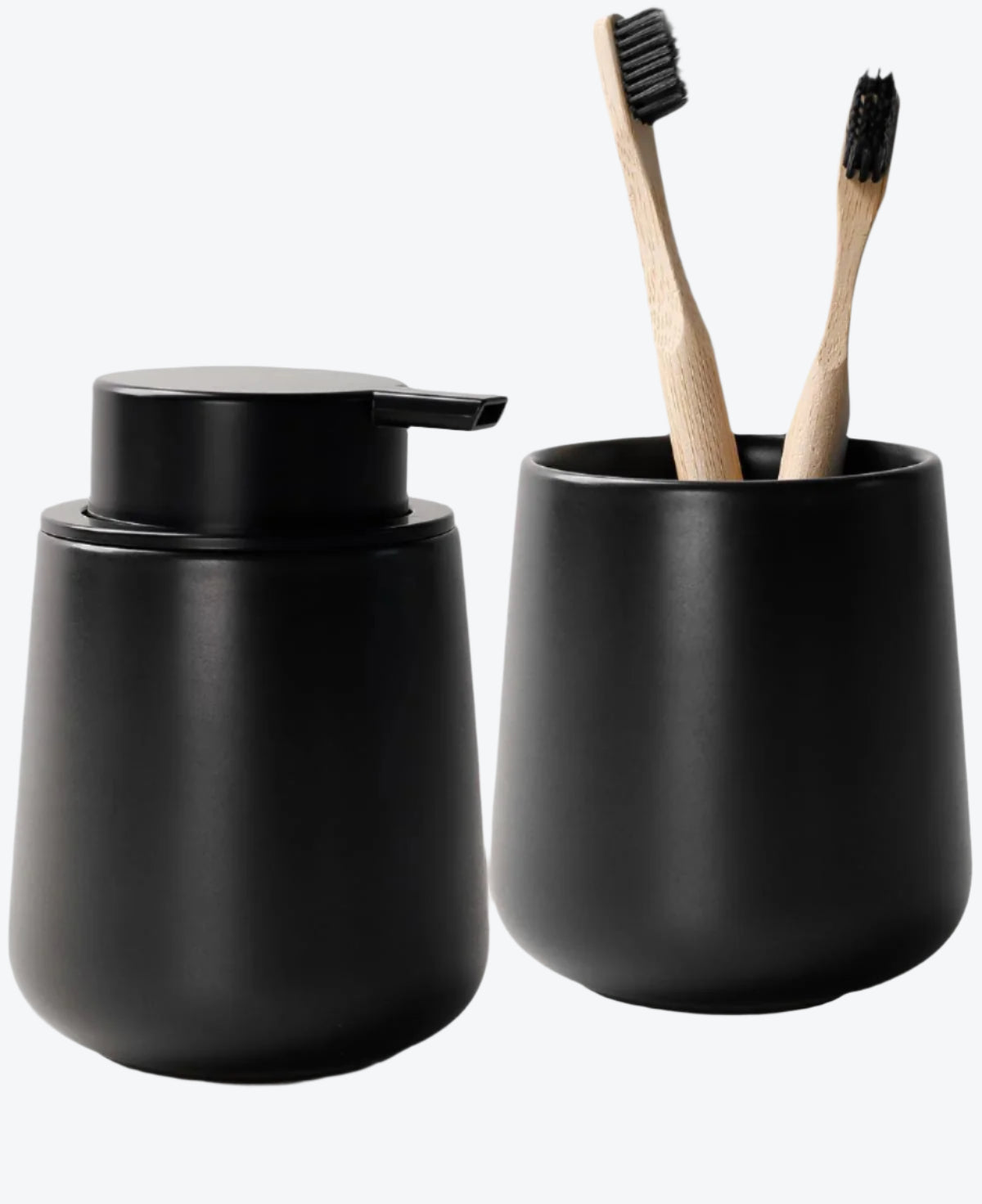 Bosilunlife Soap and Toothbrush Holder Set Recycled Ceramic Eco-Clay