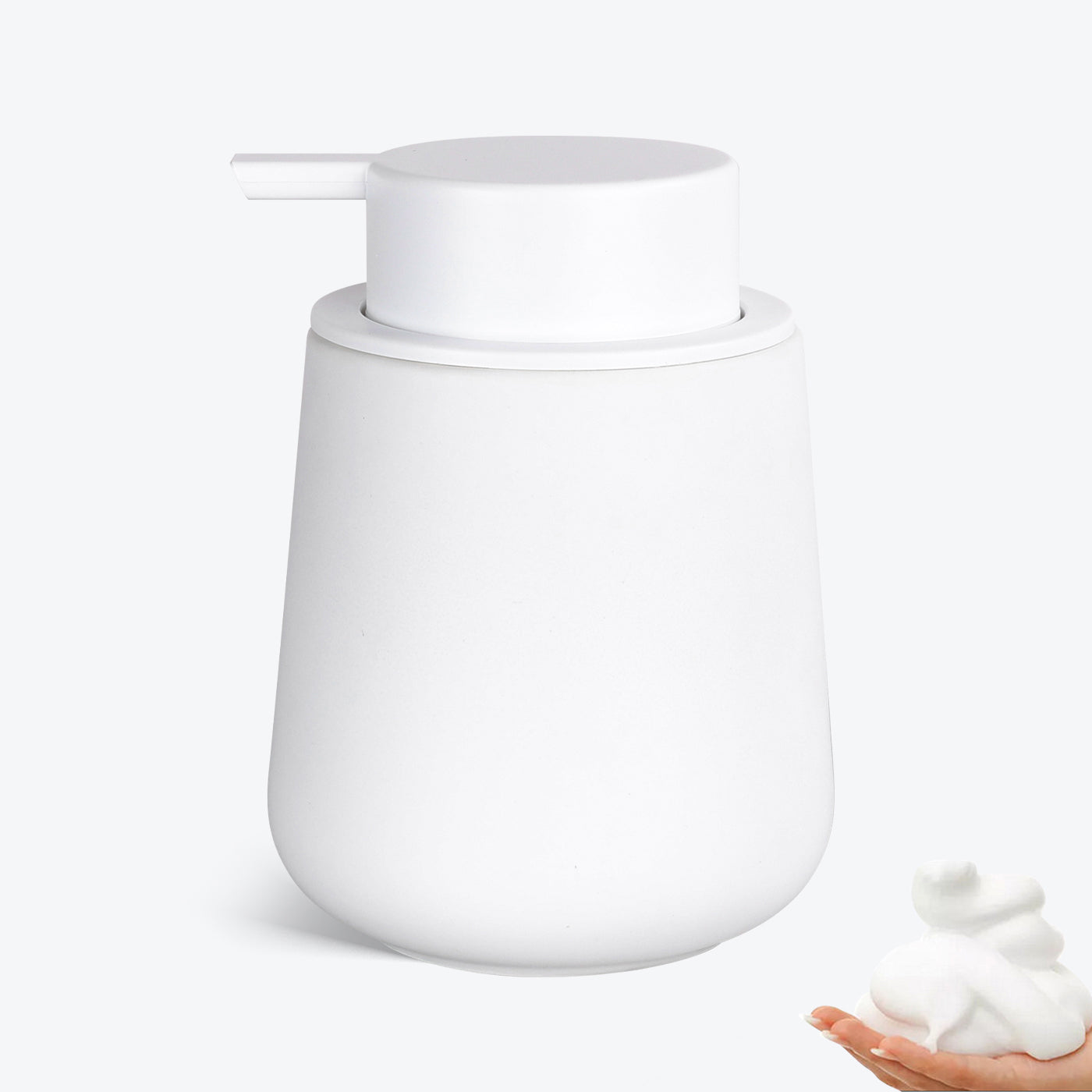 BosilunLife Rubber Paint Foaming Soap Dispenser Large Recycled Ceramic Eco-Clay