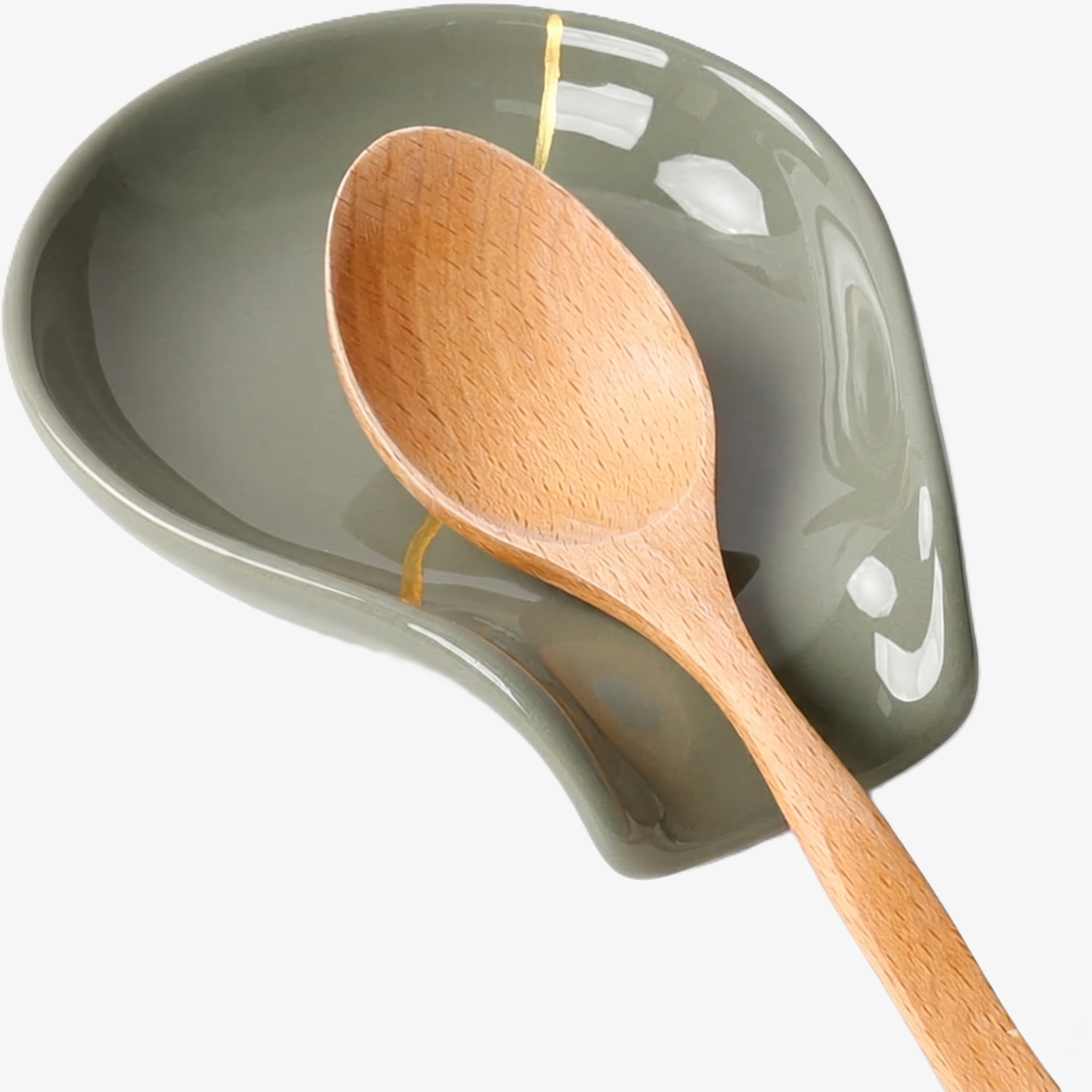 BosilunLife Nordic Garden Spoon Rest Recycled Eco-Clay