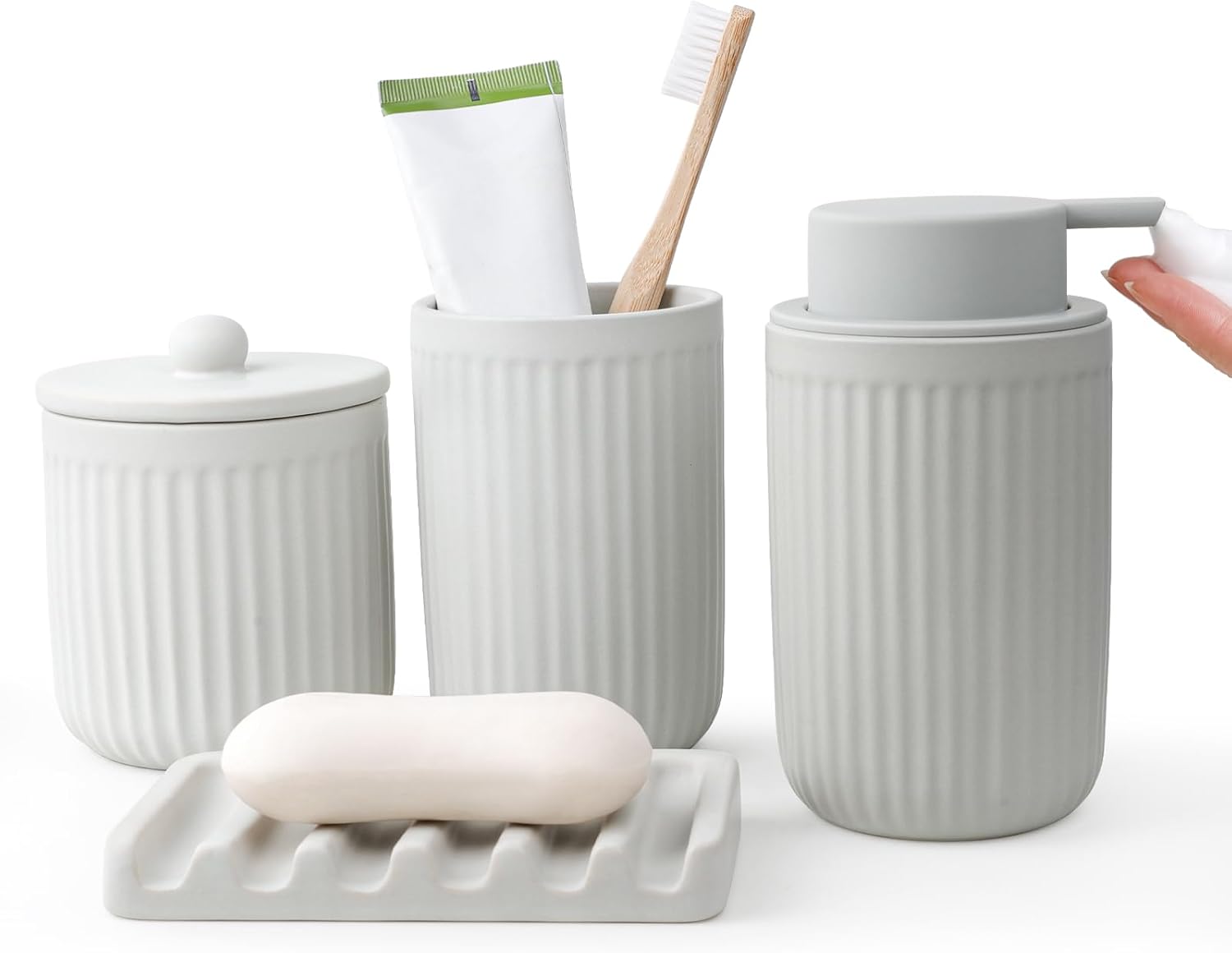 BosilunLife Pockmark Schaumbad-Set aus recyceltem Öko-Ton