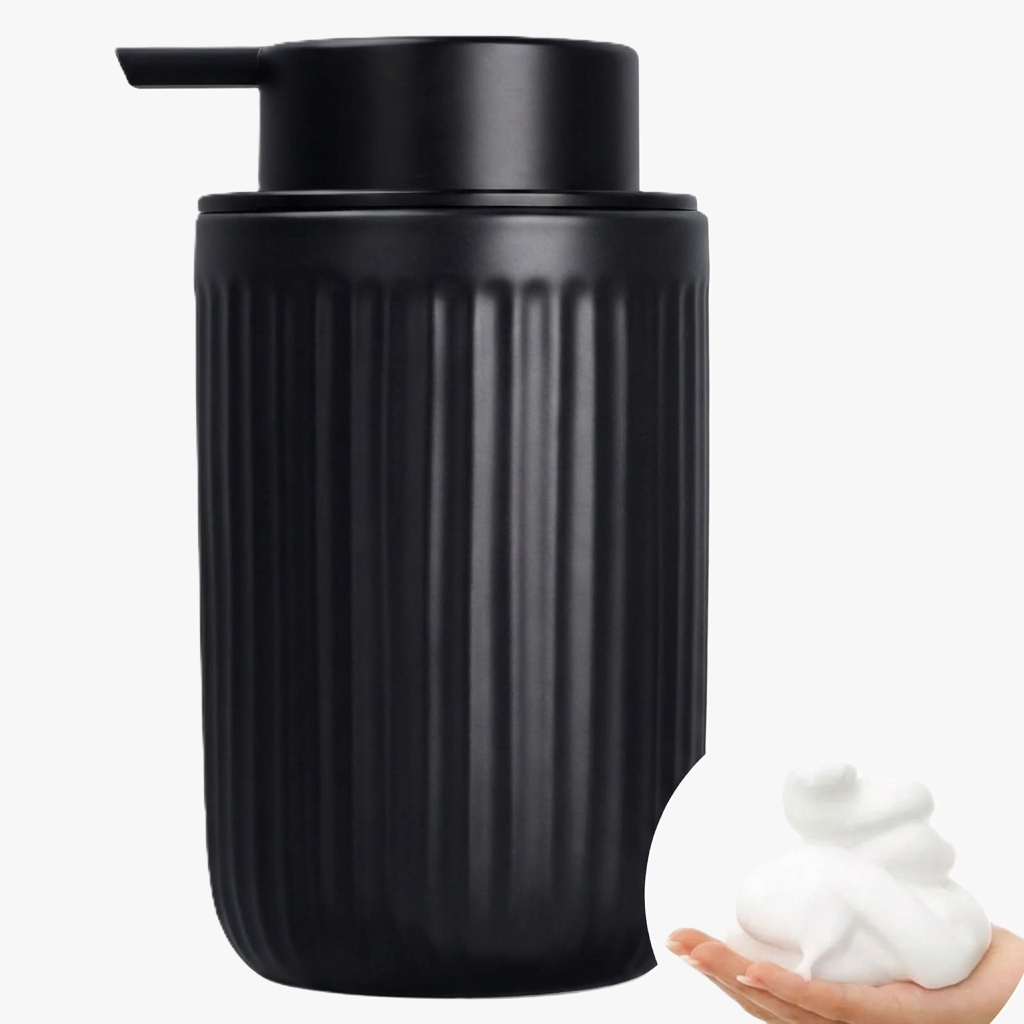 BosilunLife Pockmark Foaming Soap Dispenser Recycled Eco-Clay 11oz