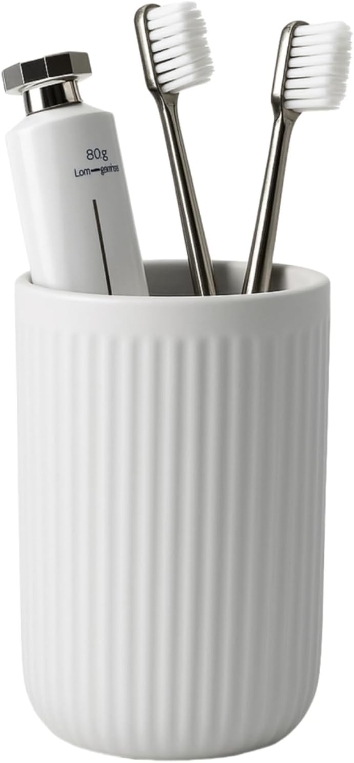 BosilunLife Pockmark Toothbrush Holder Recycled Eco-Clay 12 oz
