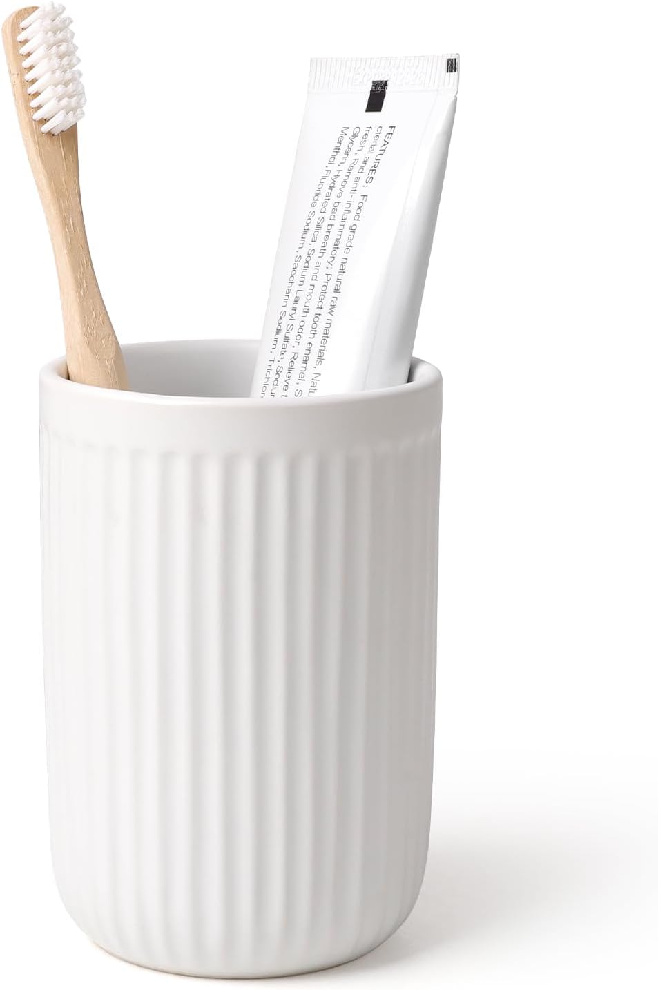 BosilunLife Pockmark Toothbrush Holder Recycled Eco-Clay 12 oz
