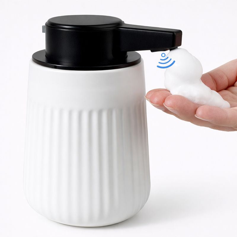 BosilunLife SoftWave Automatic Foaming Soap Dispenser Recycled Eco-Clay 10 oz