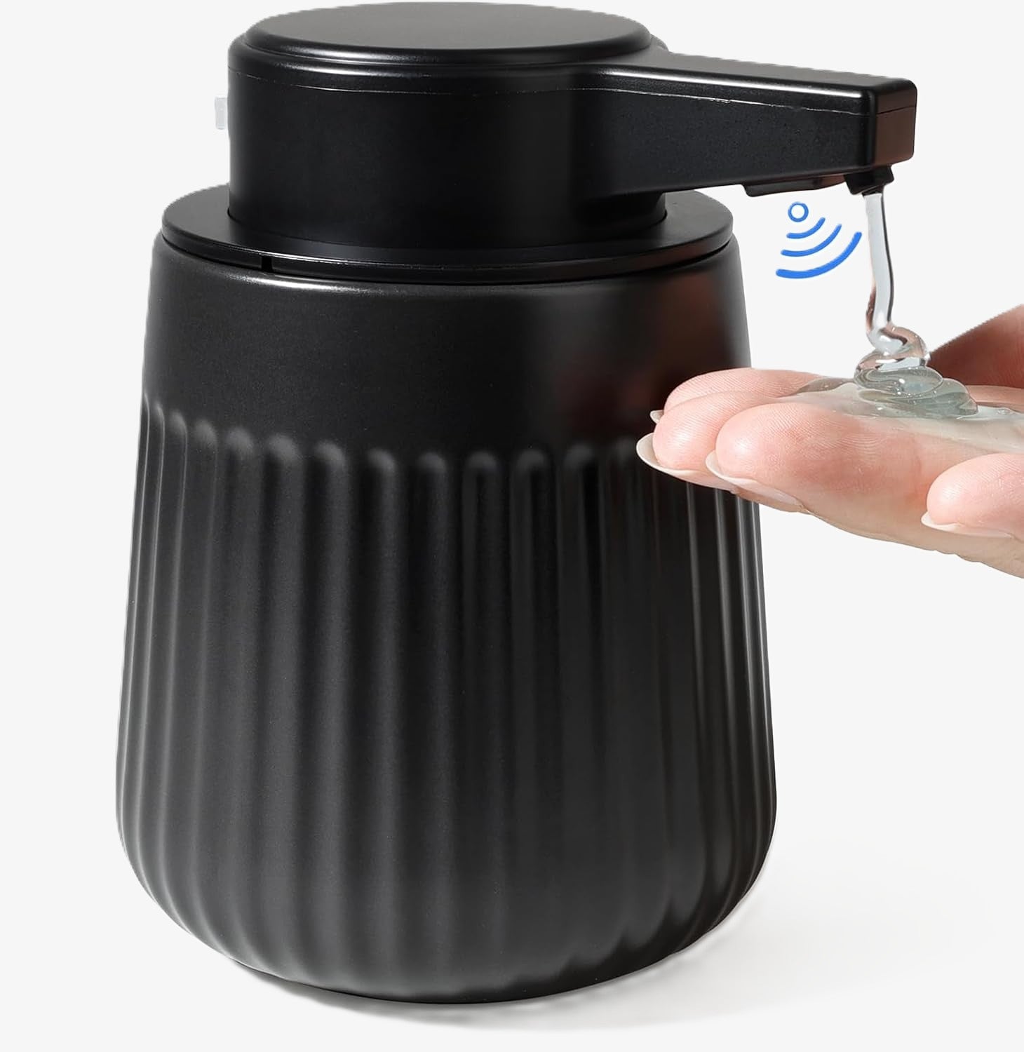 BosilunLife SoftWave Automatic Liquid Soap Dispenser Recycled Eco-Clay 10 oz