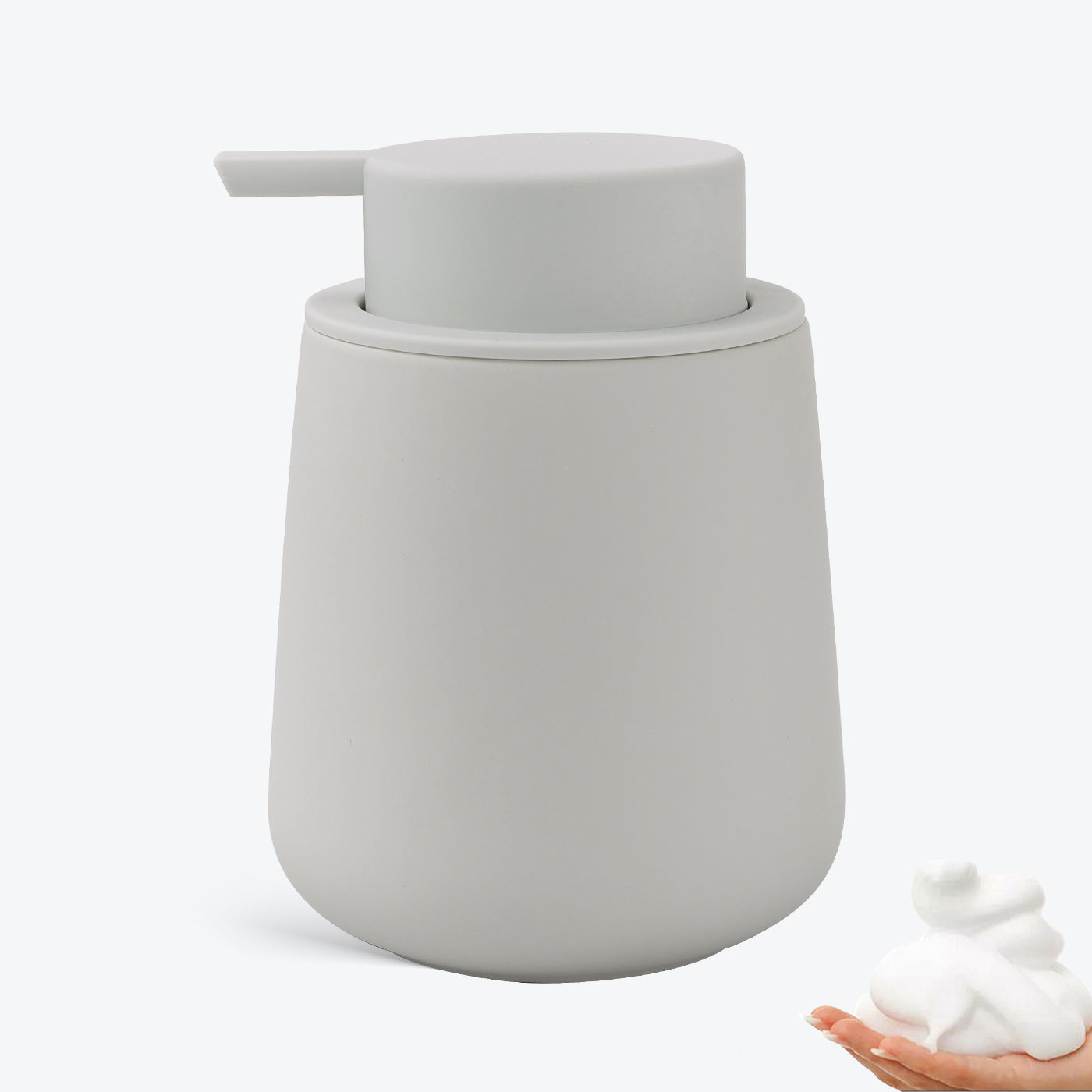BosilunLife Rubber Paint Foaming Soap Dispenser Large Recycled Ceramic Eco-Clay