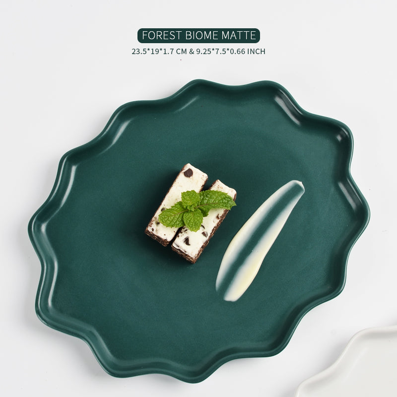 BosilunLife Bring Nature Inside Dinner Plate Recycled Eco-Clay 4-pcs set