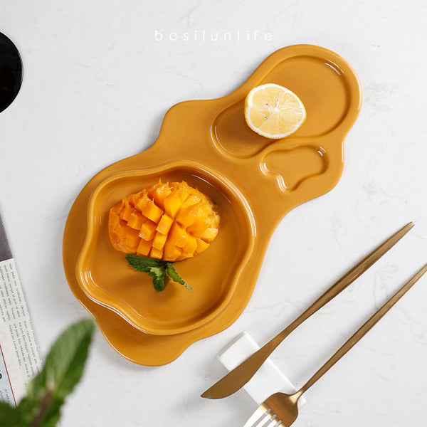 BosilunLife Iceland Ceramic Serving Dish | Elegant Dinnerware for Versatile Use