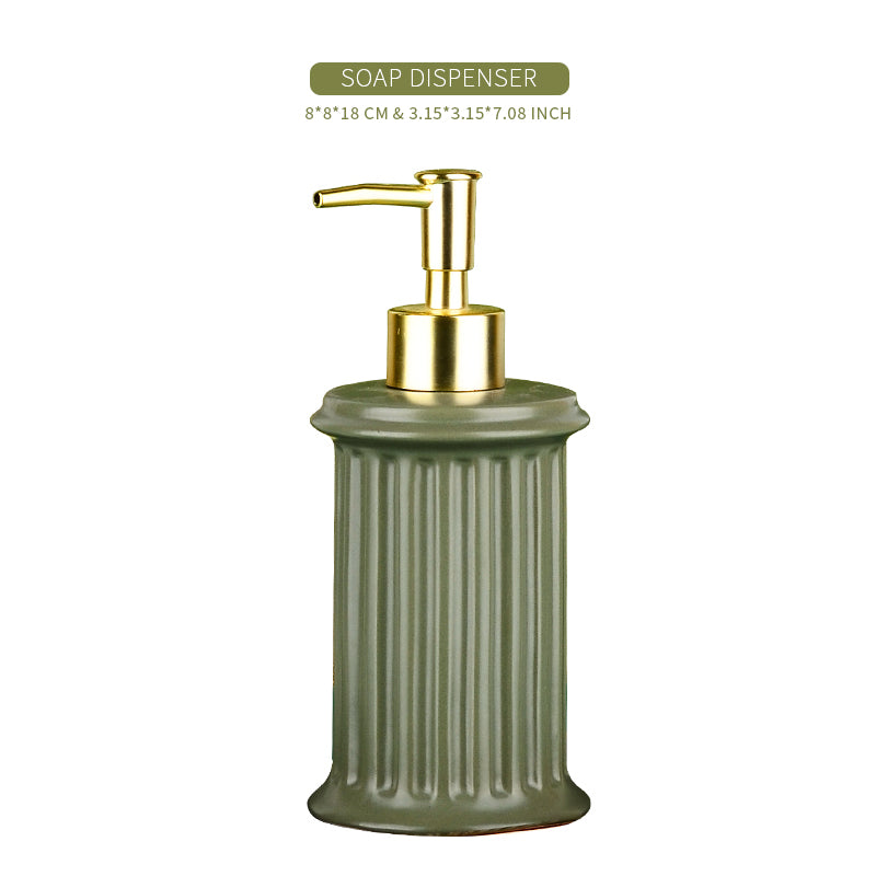 Roman Column 4-Piece Bathroom Set Sustainable Ceramic