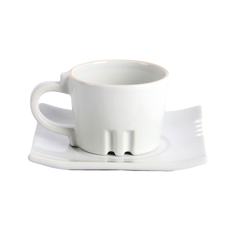 BosilunLife Timeless Elegance Tea Cup with Saucer | Sustainable Designer Mug