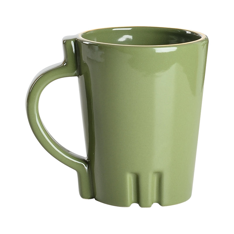 green coffee mug