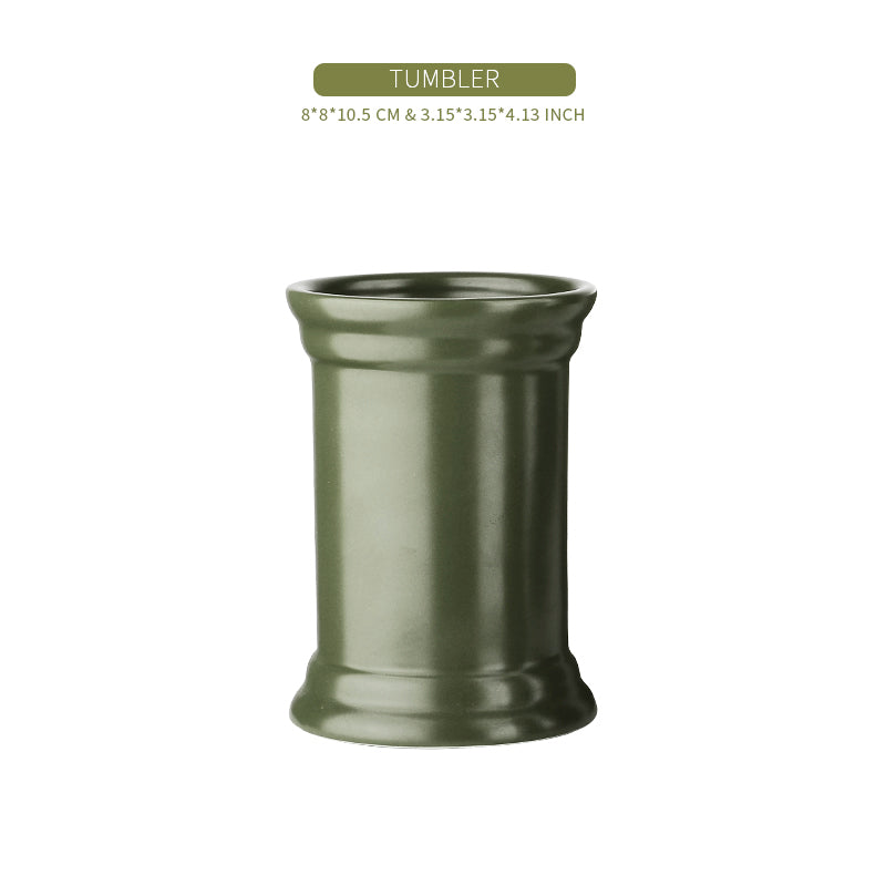 Roman Column 4-Piece Bathroom Set Sustainable Ceramic