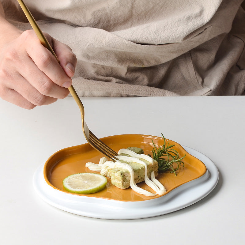 BosilunLife Iceland Ceramic Dessert Plate/Side Dish | Versatile & Elegant Tableware
