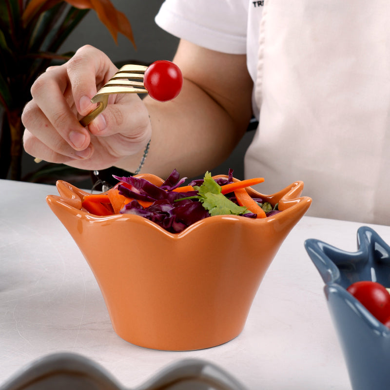 vegetables in salad bowl