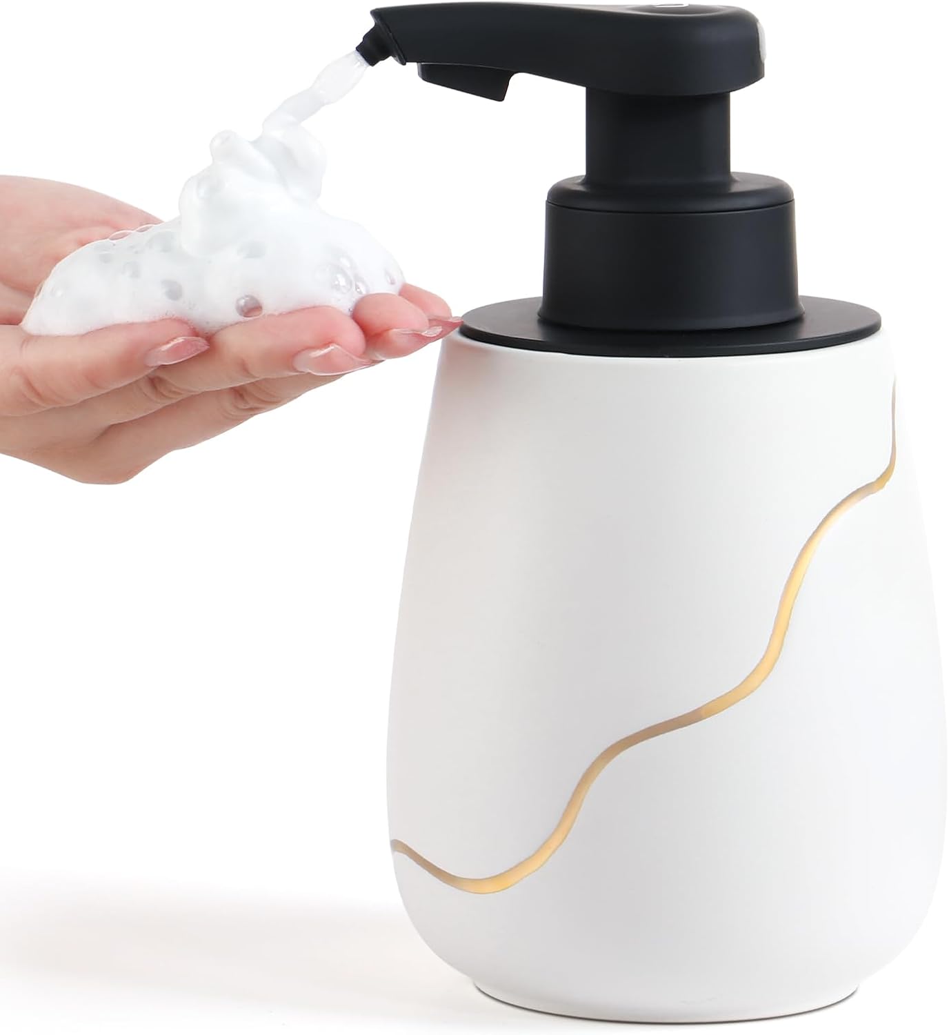 BosilunLife Automatic Foaming Soap Dispenser - White
