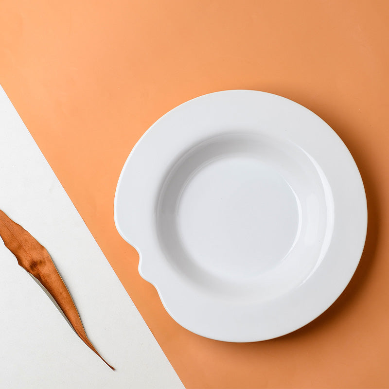 bosilunlife brand white ceramic plate