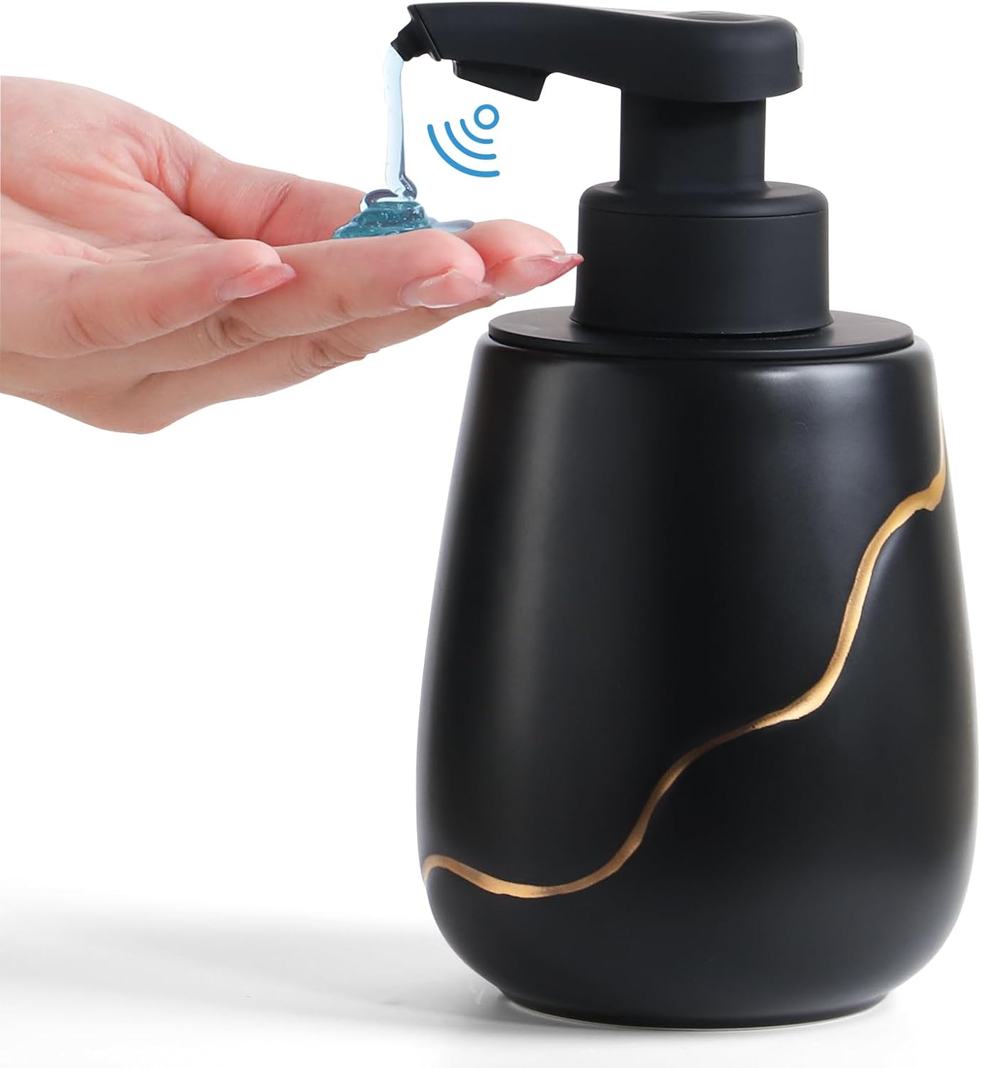 BosilunLife Automatic Foaming Soap Dispenser Recycled Eco-Clay 17 oz