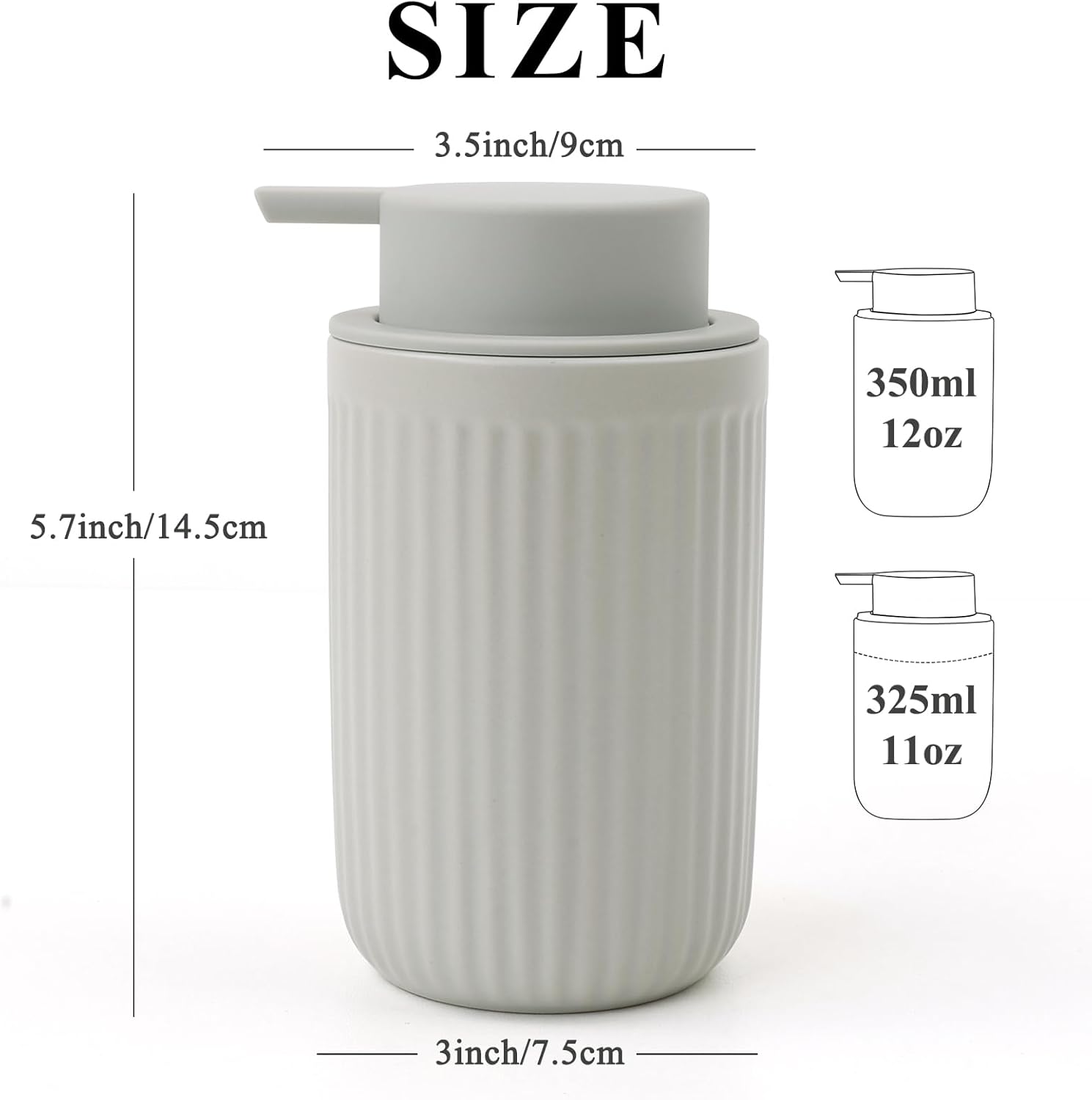 BosilunLife Pockmark Seifenspender aus recycelter Keramik und Öko-Ton