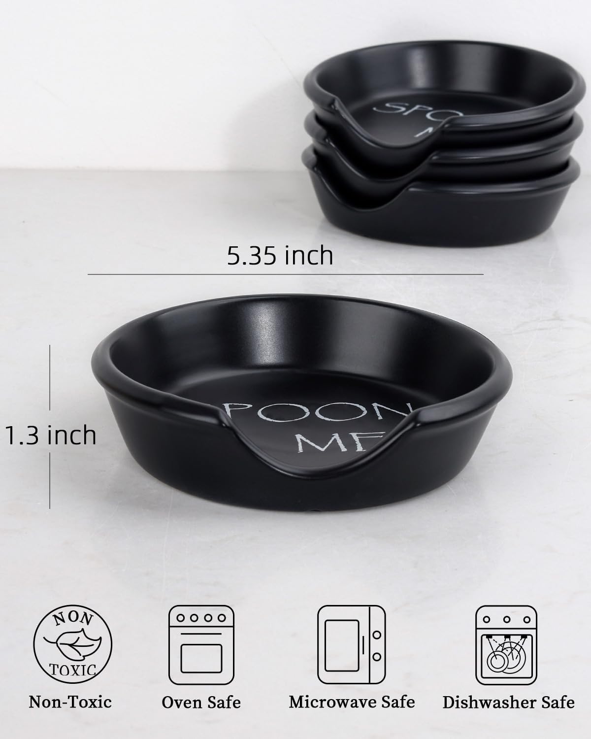 BosilunLife Küchenlöffelablage Spoon Me aus recycelter Keramik und Öko-Ton