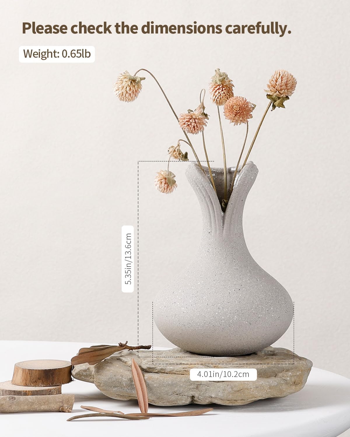 Recycled Clay Ceramic Vase