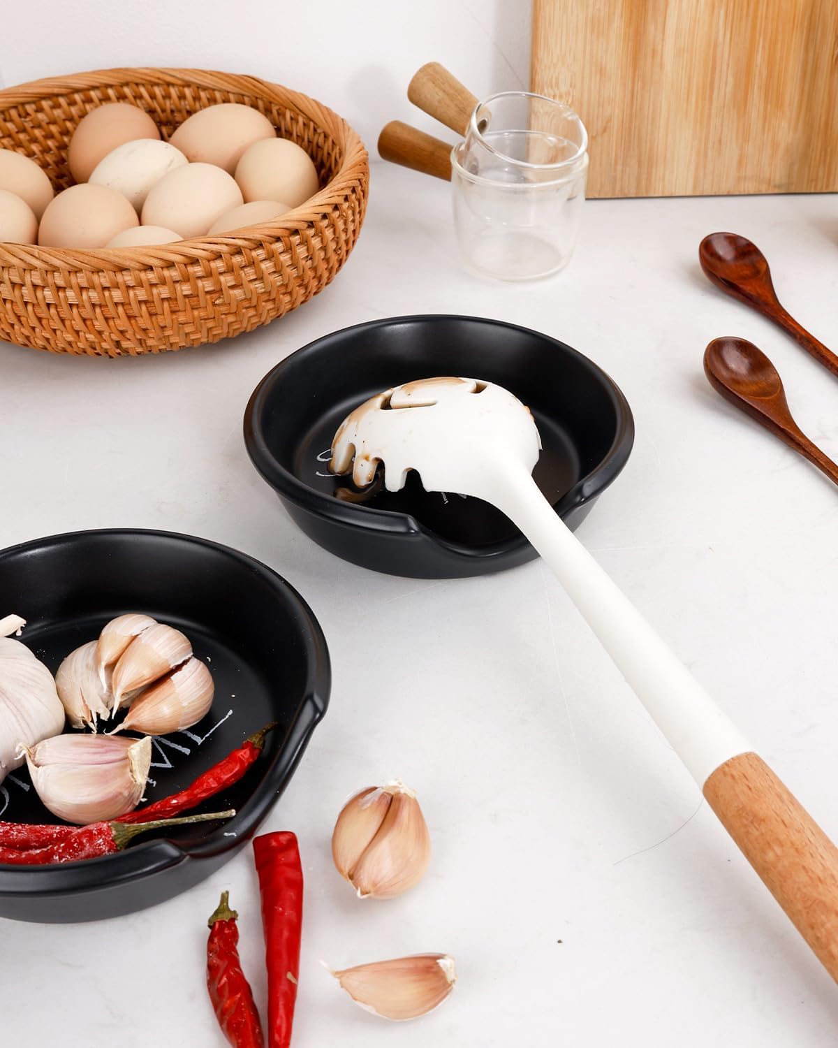 BosilunLife Kitchen Spoon Rest Spoon Me Sustainable Ceramic