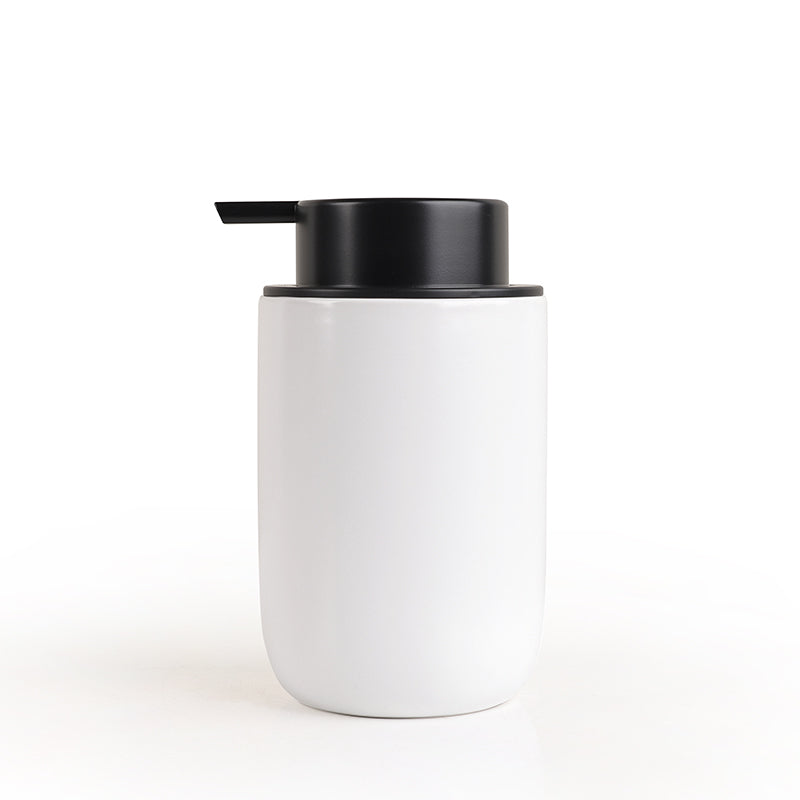 white foaming soap dispenser