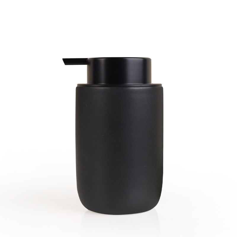 black foaming soap dispenser