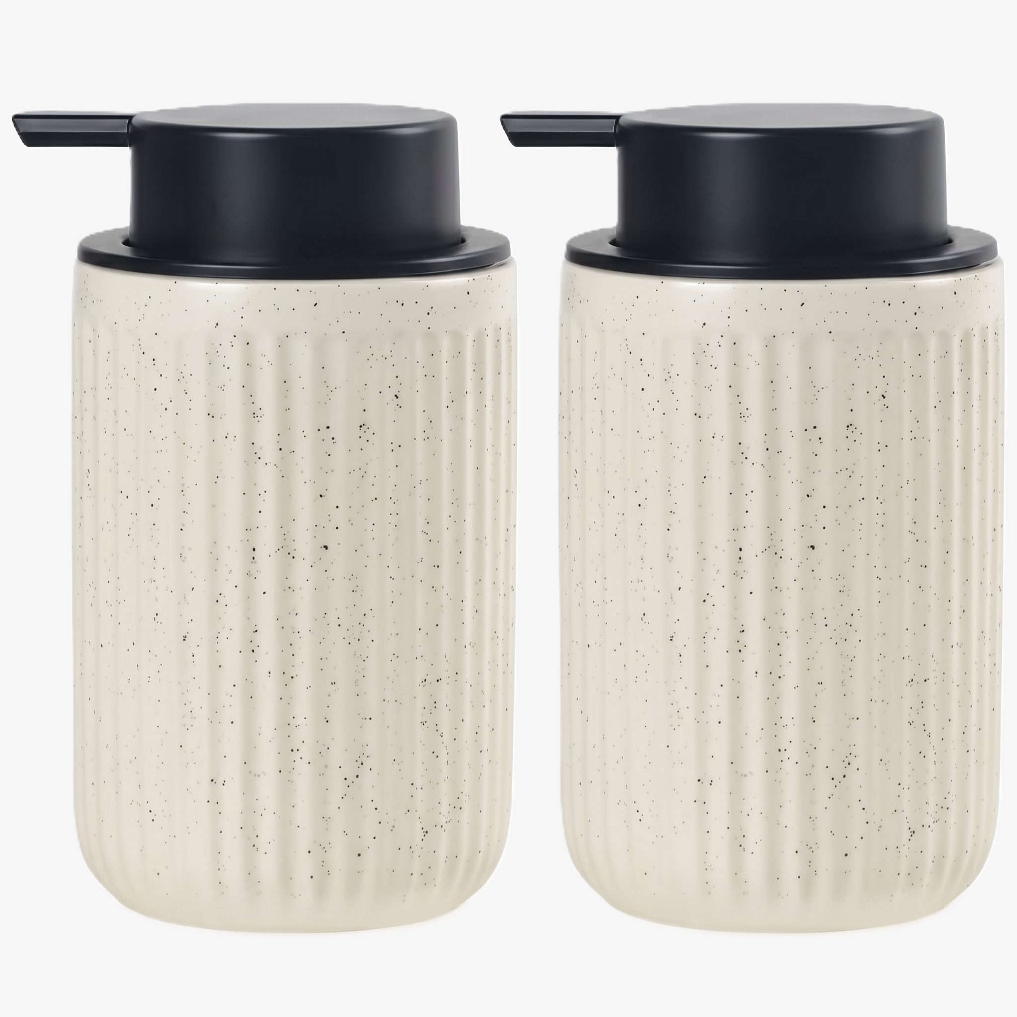 BosilunLife Pockmark Foaming Soap Dispenser Pack of 2 Recycled Eco-Clay