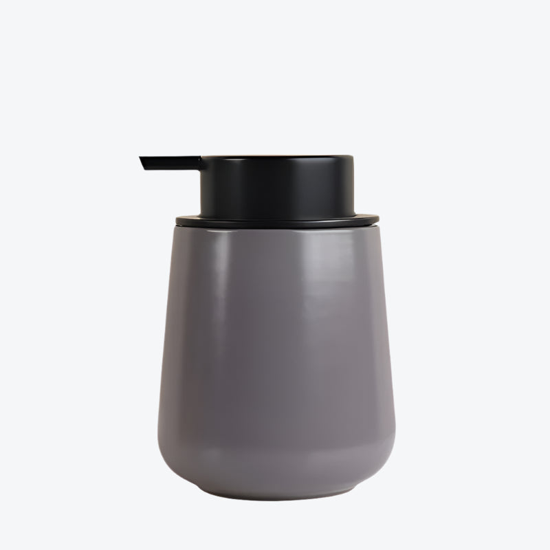 grey soap dispenser