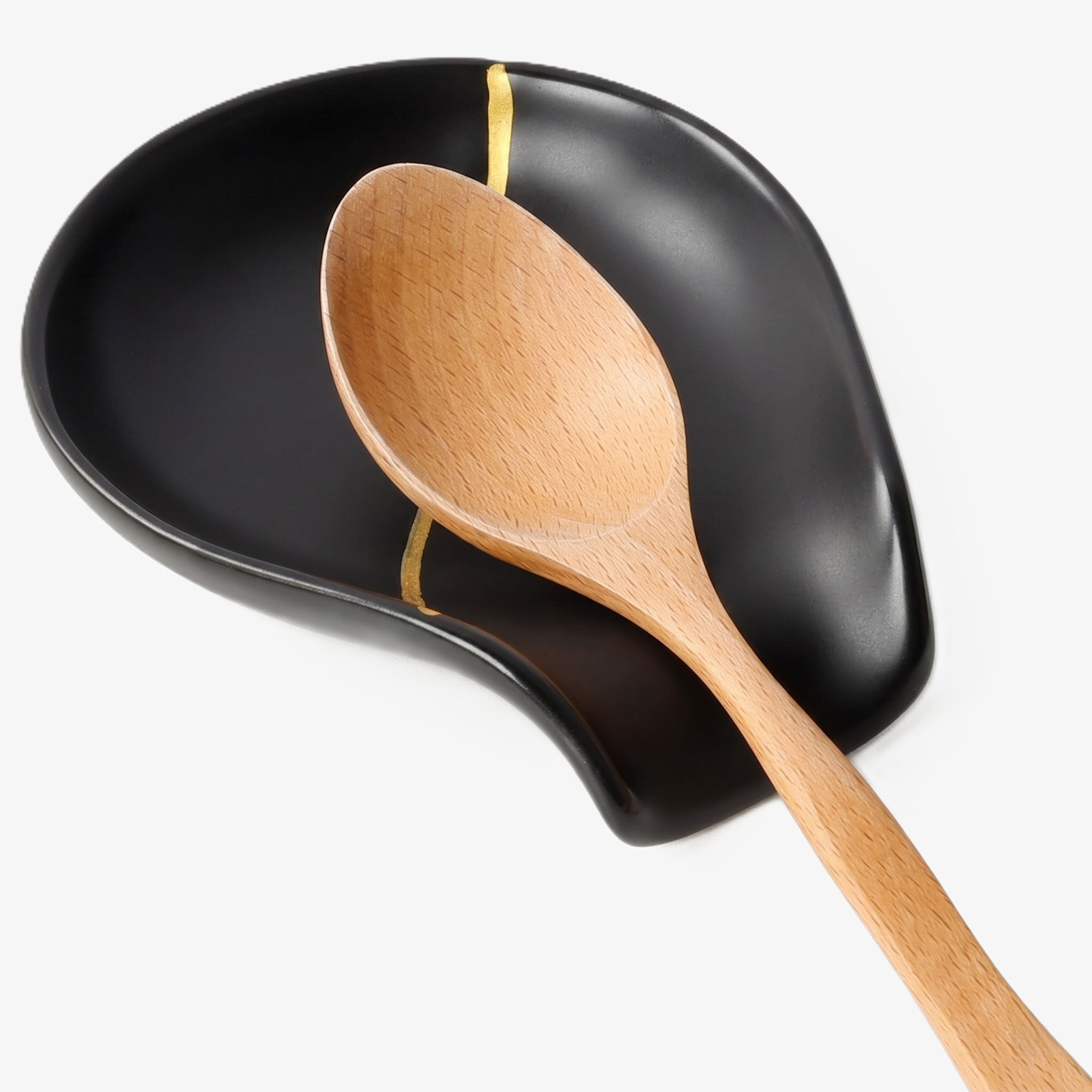 BosilunLife Nordic Garden Spoon Rest Recycled Eco-Clay