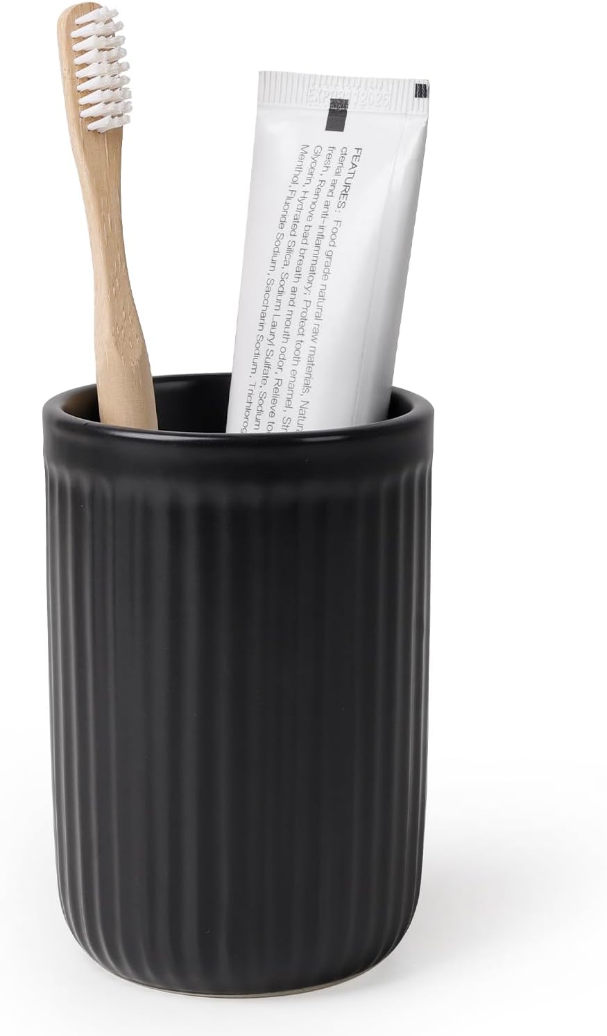 BosilunLife Pockmark Toothbrush Holder Recycled Eco-Clay 12 oz