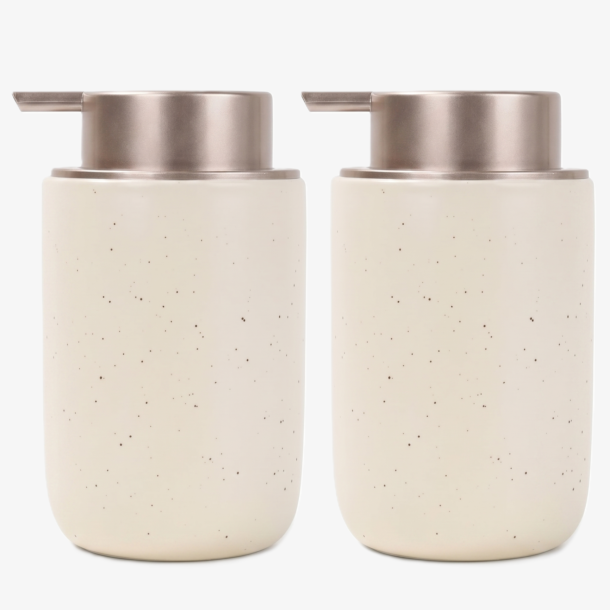 BosilunLife Slim Foaming Soap Dispenser Recycled Eco-Clay Set of 2 12 oz